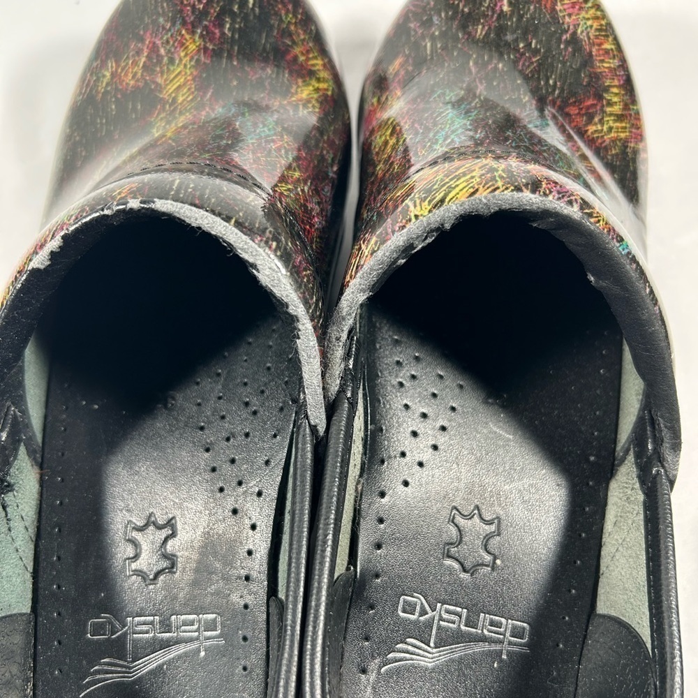 Dansko Professional Patent Leather Clogs Womens Slip On Closed Toe Sz 6.5-7 - Picture 12 of 12